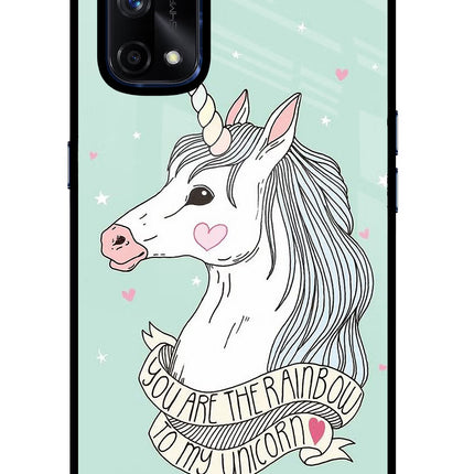Unicorn Wallpaper Realme X7 Pro Glass Case Back Cover by Casekaro