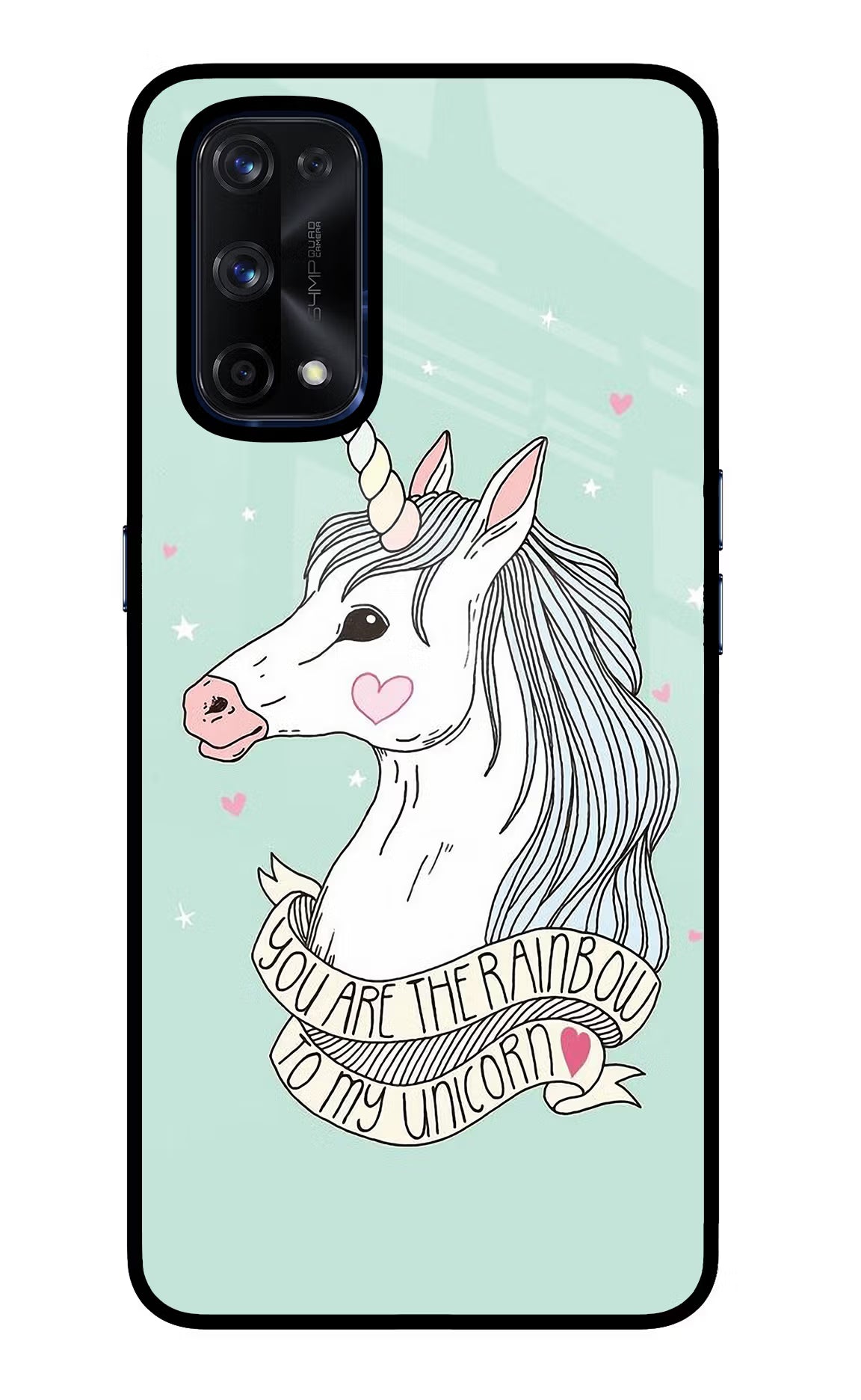 Unicorn Wallpaper Realme X7 Pro Glass Case Back Cover by Casekaro