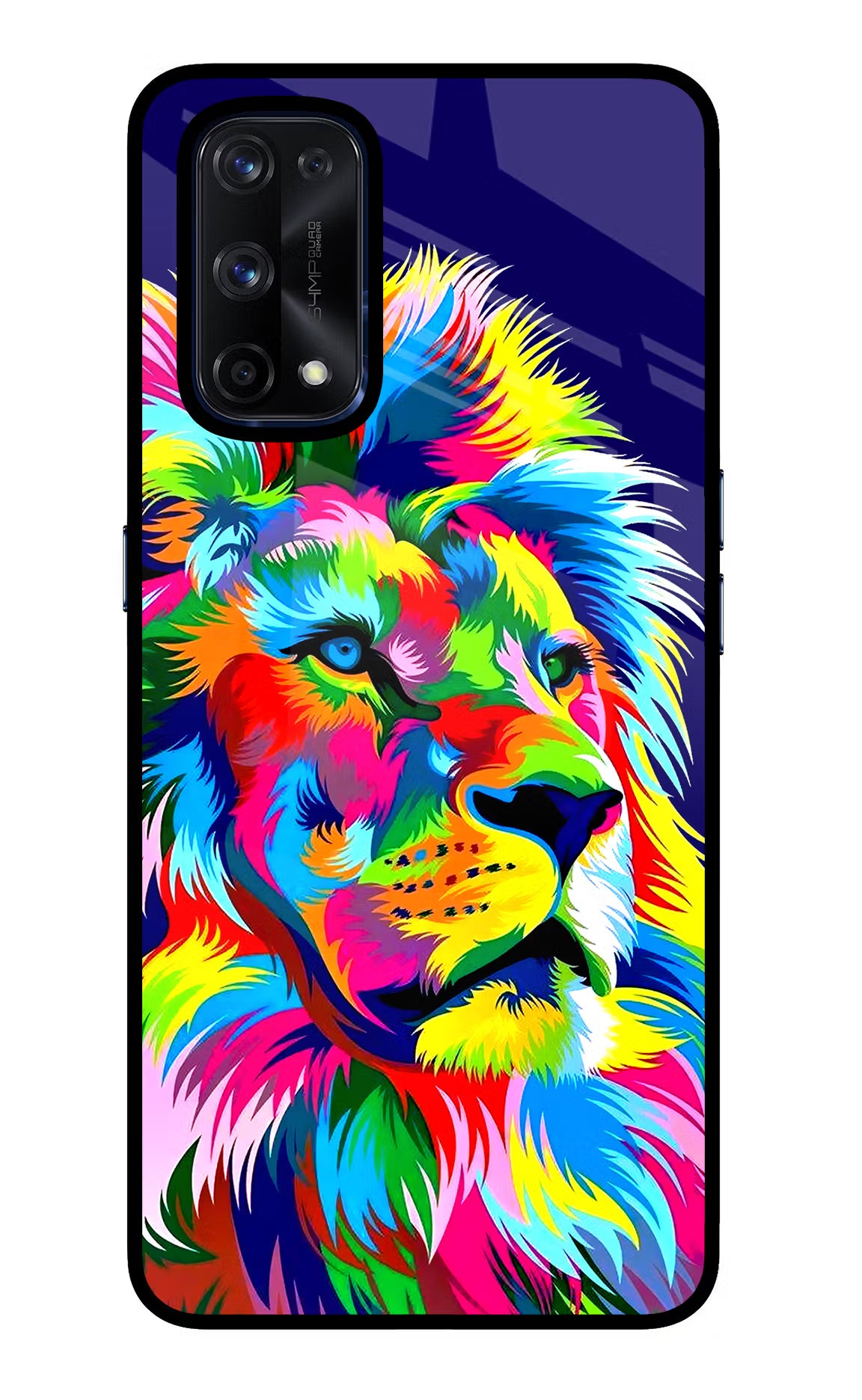 Vector Art Lion Realme X7 Pro Glass Case