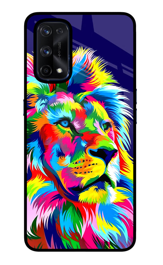Vector Art Lion Realme X7 Pro Glass Case