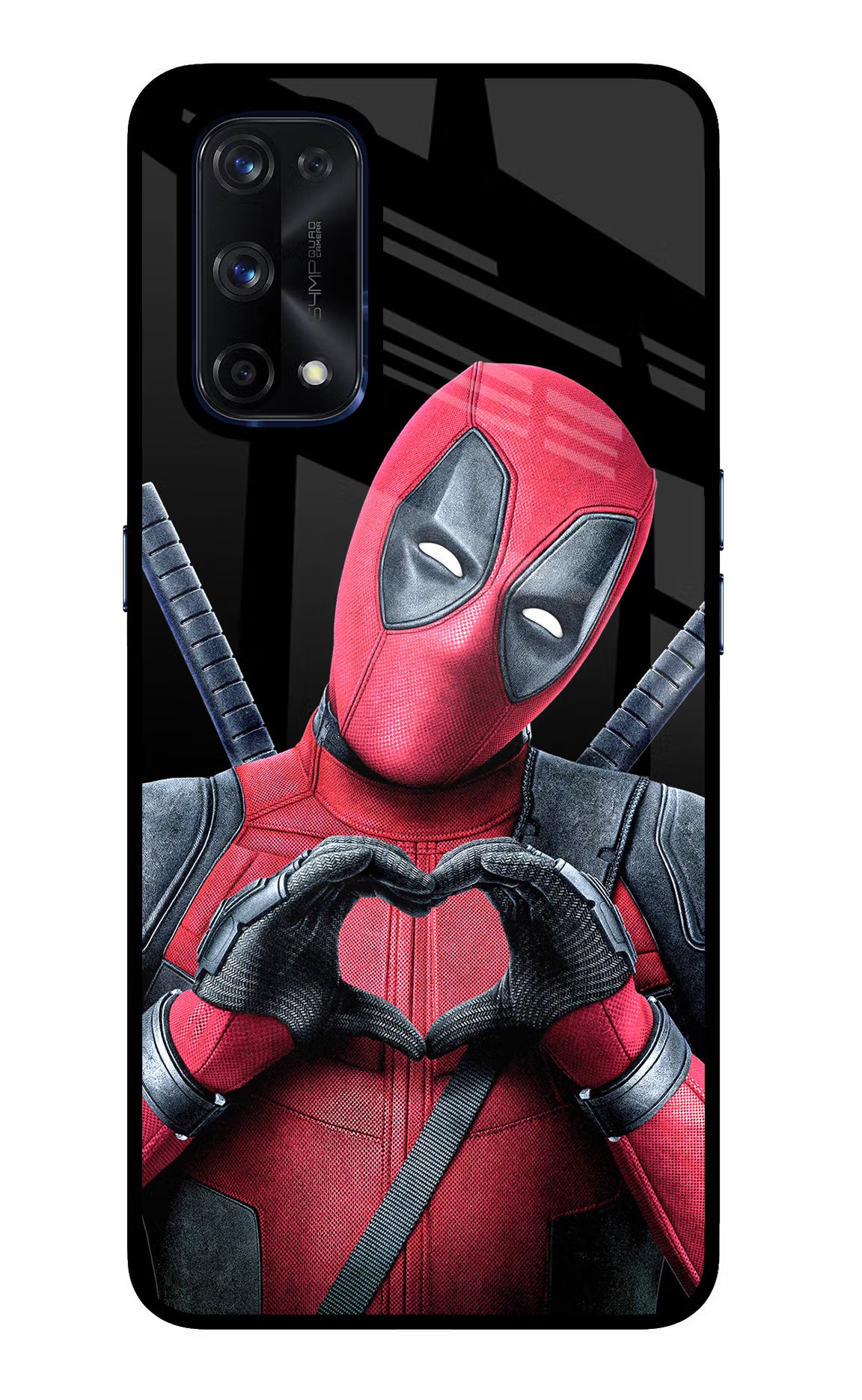 Deadpool Realme X7 Pro Glass Case Back Cover by Casekaro