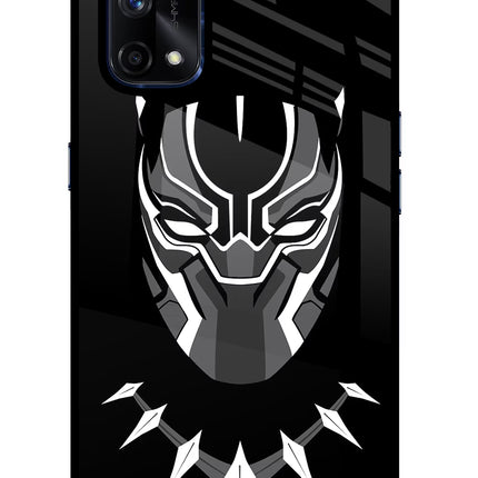 Black Panther Realme X7 Pro Glass Case Back Cover by Casekaro