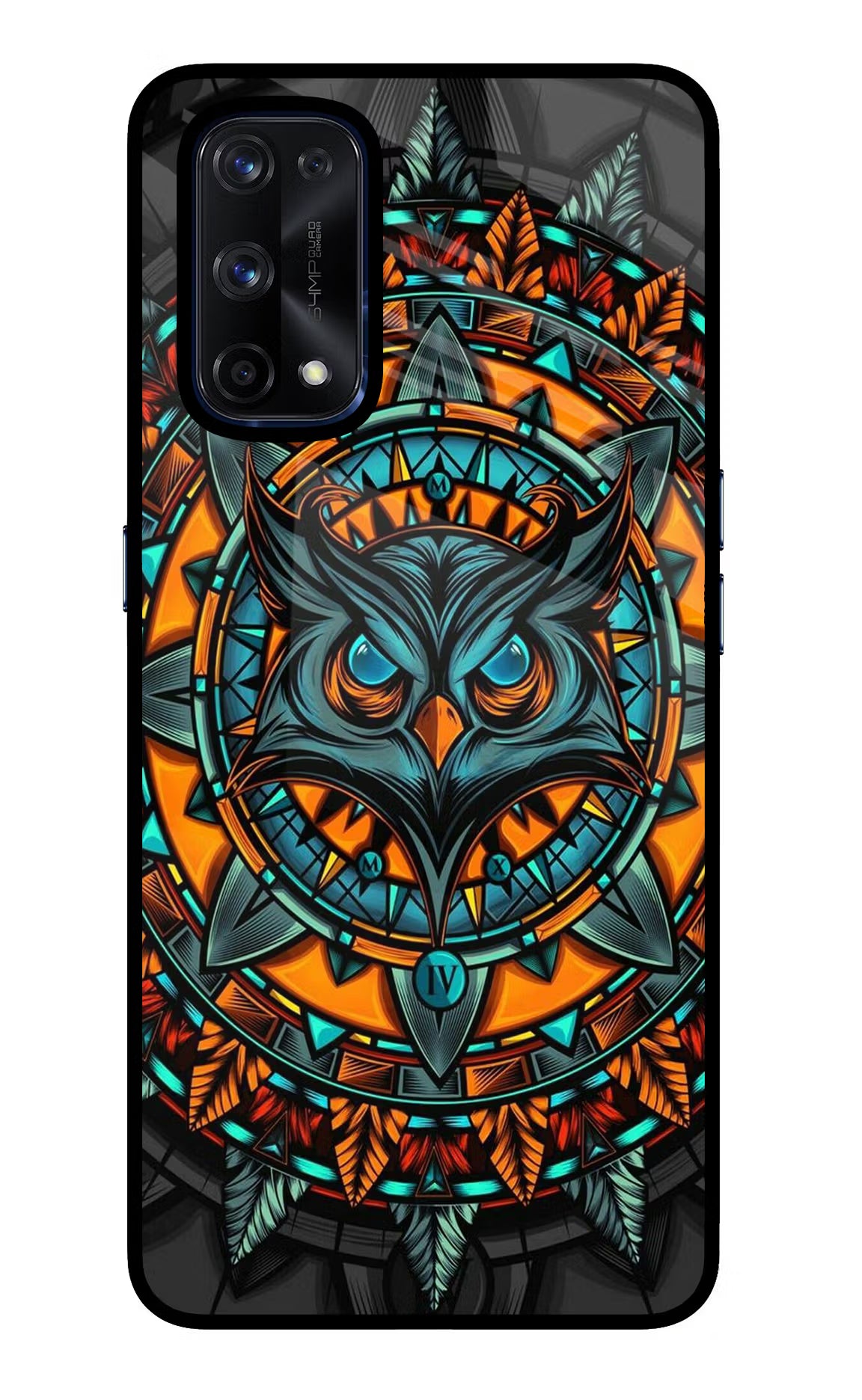 Angry Owl Art Realme X7 Pro Glass Case