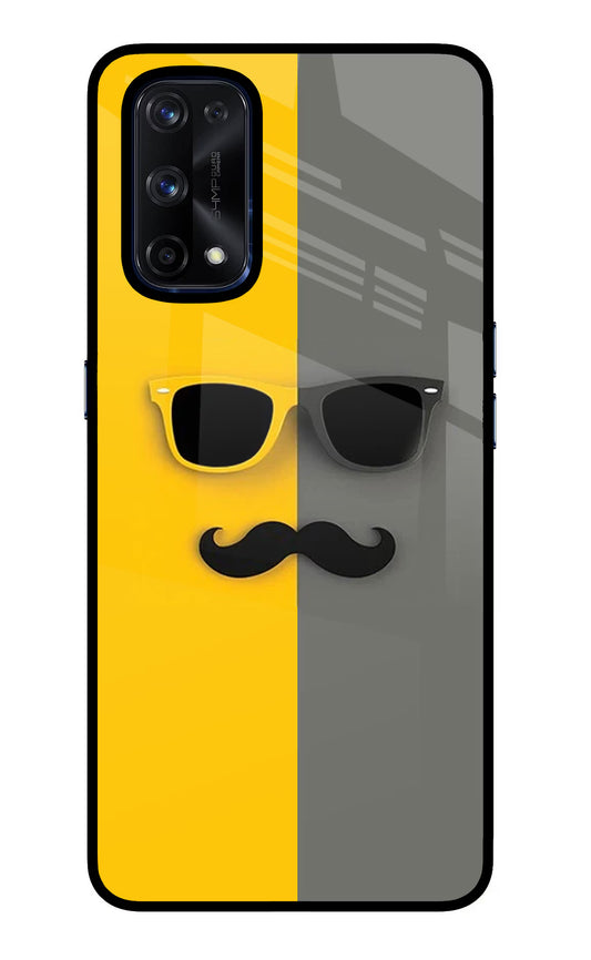 Sunglasses with Mustache Realme X7 Pro Glass Case