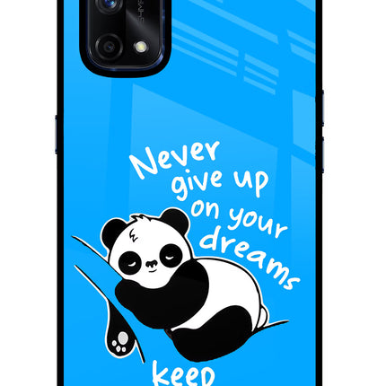Keep Sleeping Realme X7 Pro Glass Case Back Cover by Casekaro