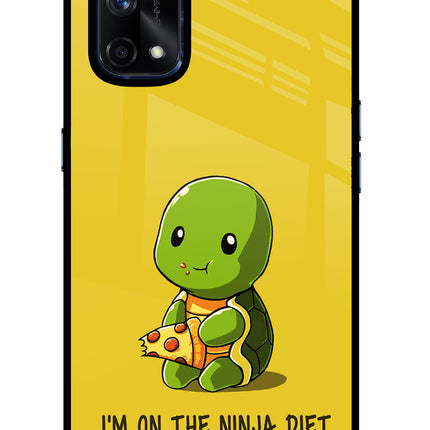 I'm on Ninja Diet Realme X7 Pro Glass Case Back Cover by Casekaro
