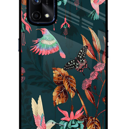 Birds Realme X7 Pro Glass Case Back Cover by Casekaro