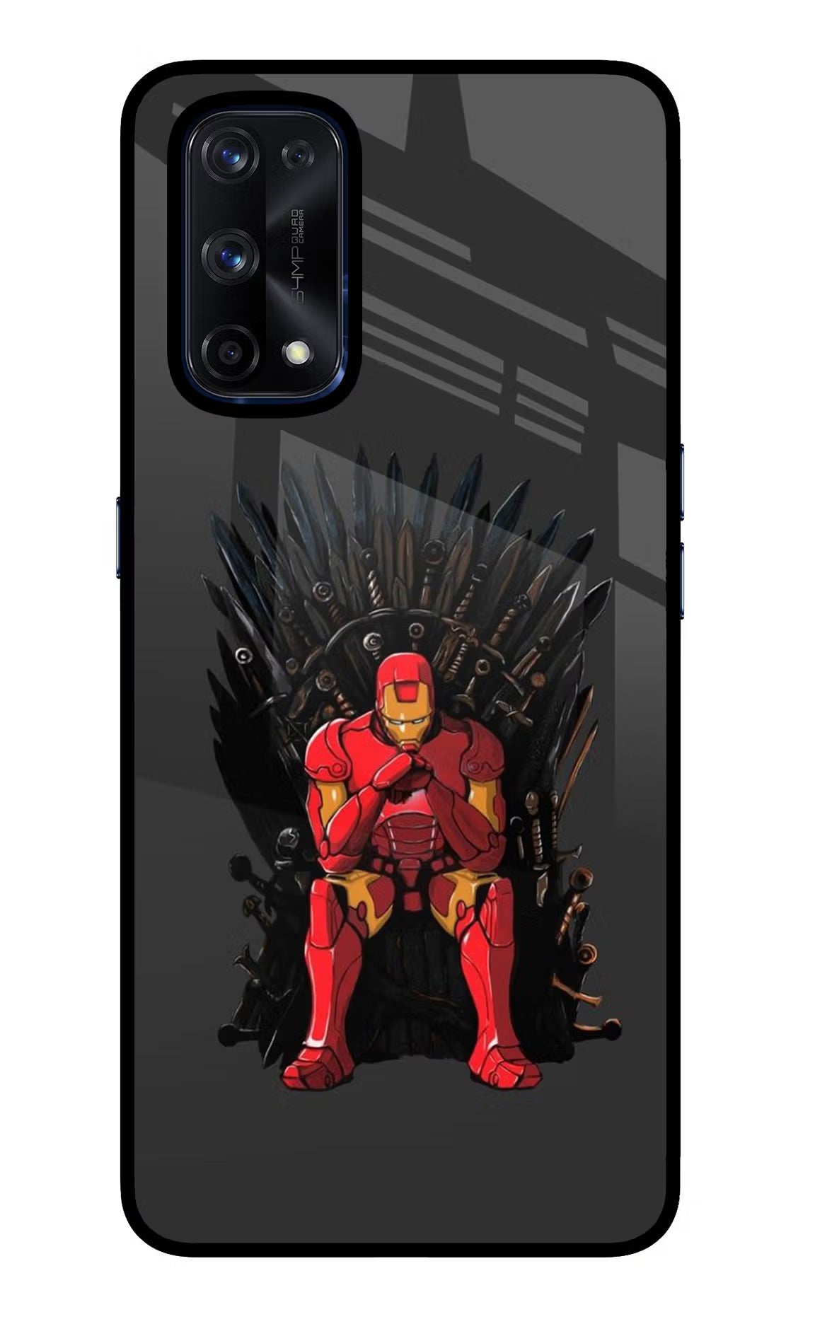 Ironman Throne Realme X7 Pro Glass Case Back Cover by Casekaro