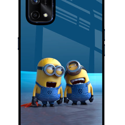 Minion Laughing Realme X7 Pro Glass Case Back Cover by Casekaro