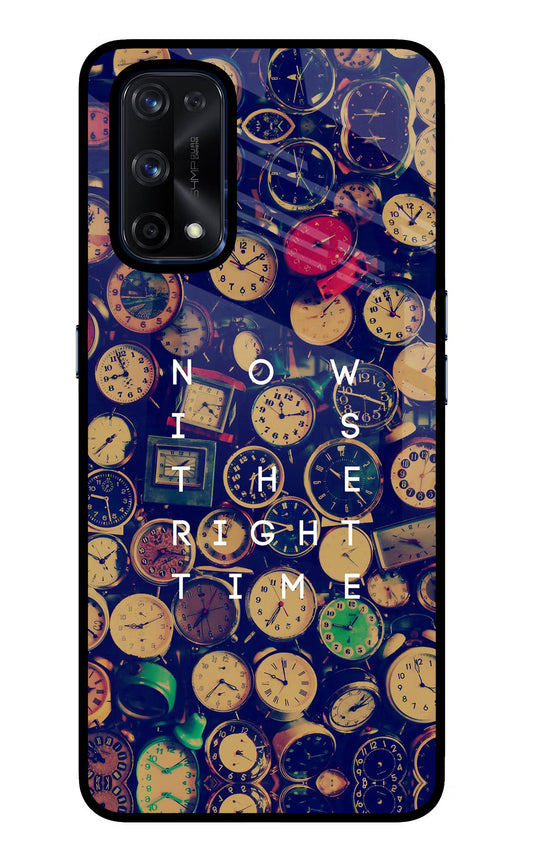 Now is the Right Time Quote Realme X7 Pro Glass Case