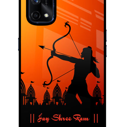 Lord Ram - 4 Realme X7 Pro Glass Case Back Cover by Casekaro