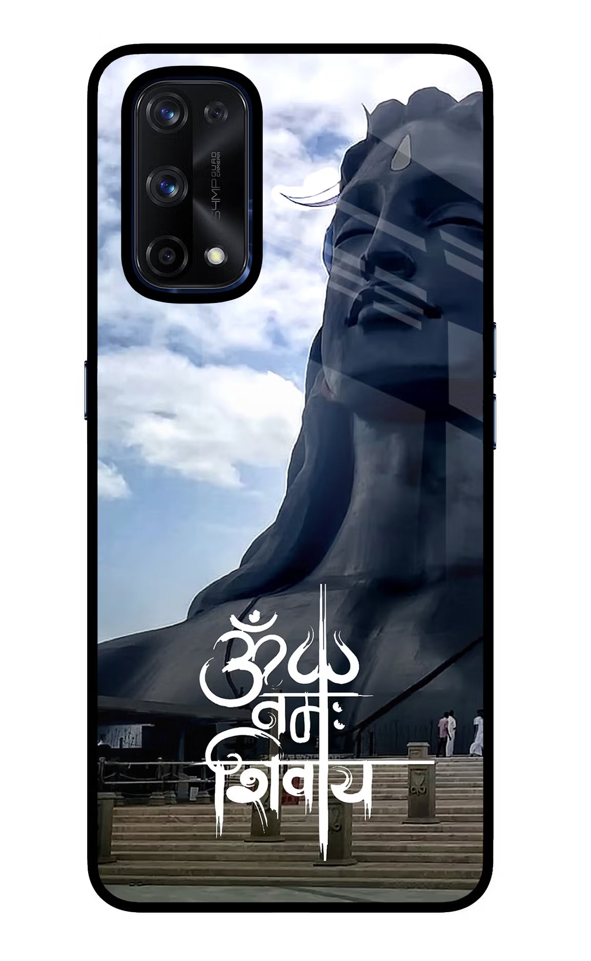 Om Namah Shivay Realme X7 Pro Glass Case Back Cover by Casekaro