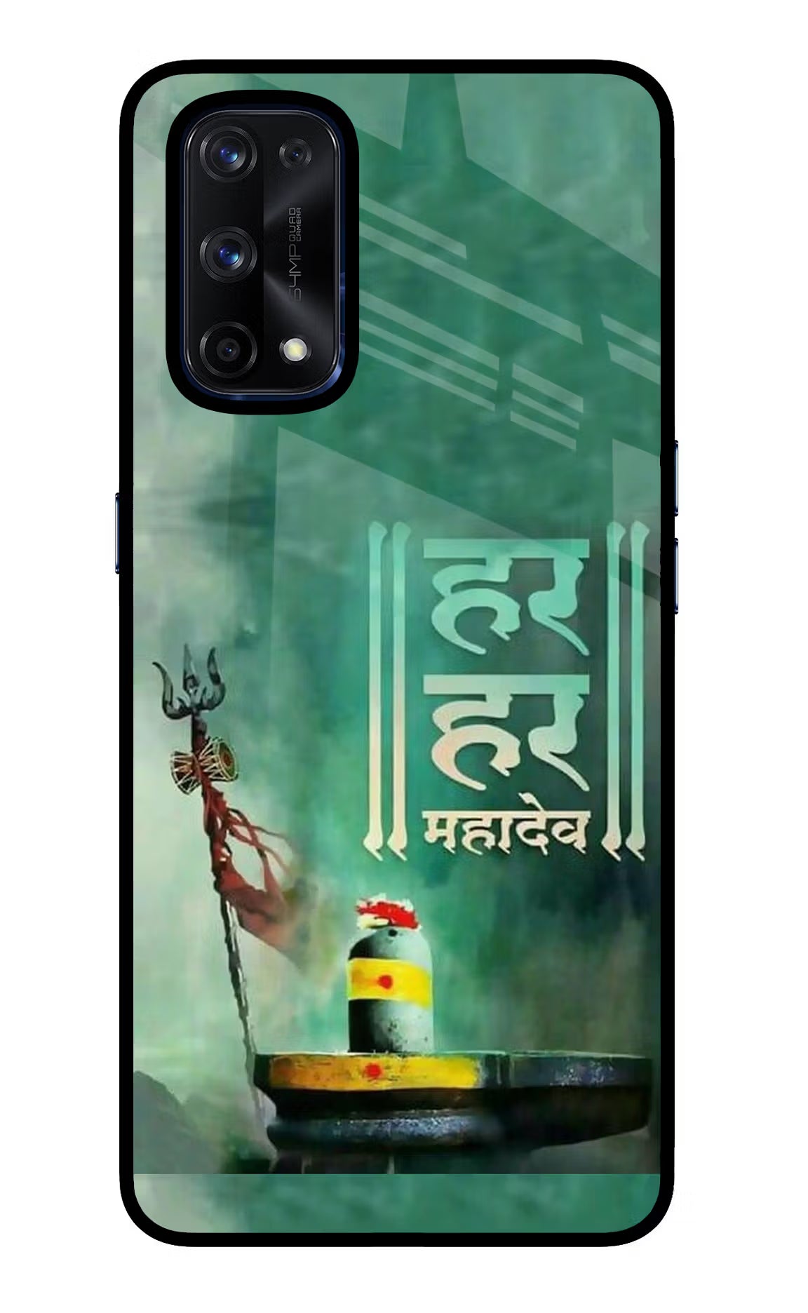 Har Har Mahadev Shivling Realme X7 Pro Glass Case