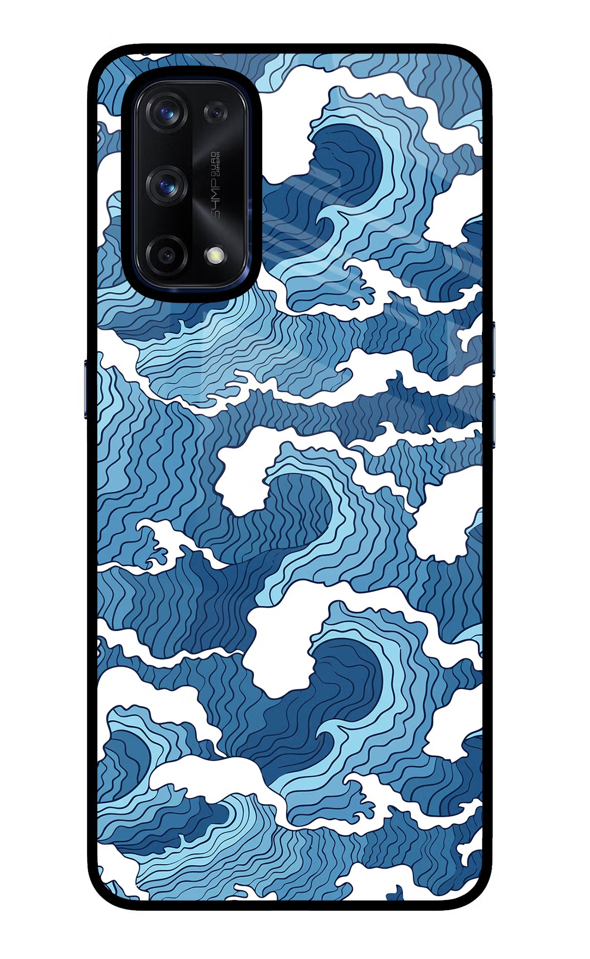 Blue Waves Realme X7 Pro Glass Case