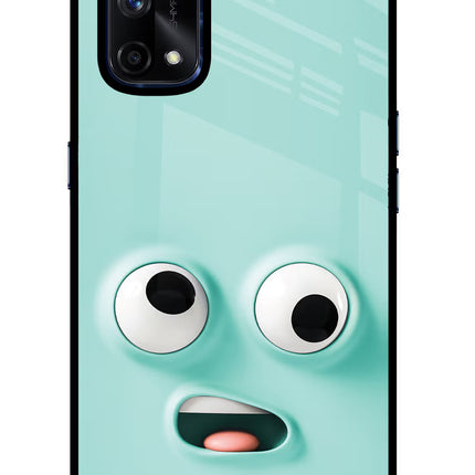 Funny Cartoon Realme X7 Pro Glass Case Back Cover by Casekaro