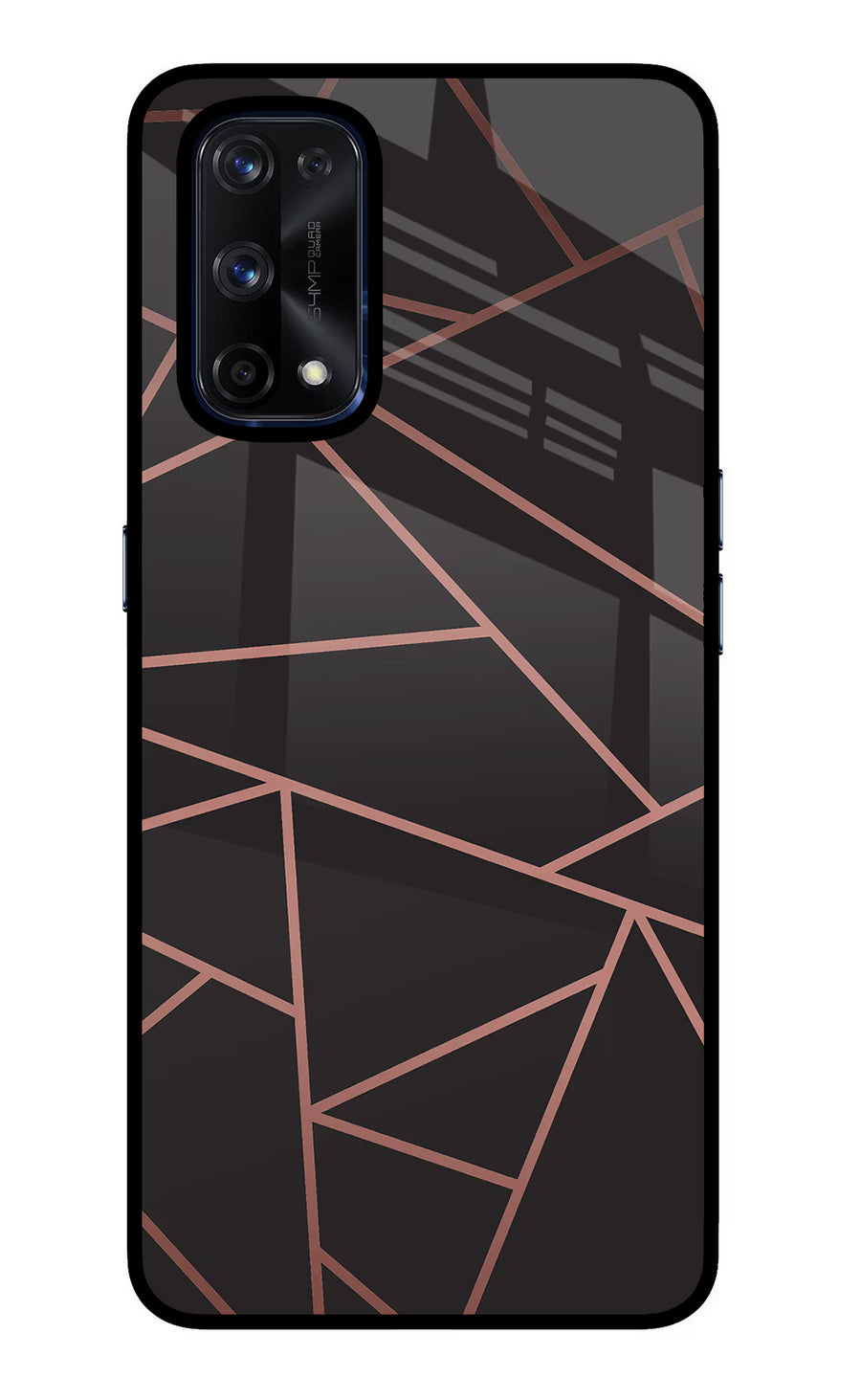 Geometric Pattern Realme X7 Pro Back Cover, Glass case