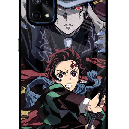 Demon Slayer Realme X7 Pro Glass Case Back Cover by Casekaro