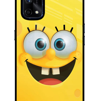 Sponge 1 Realme X7 Pro Glass Case Back Cover by Casekaro