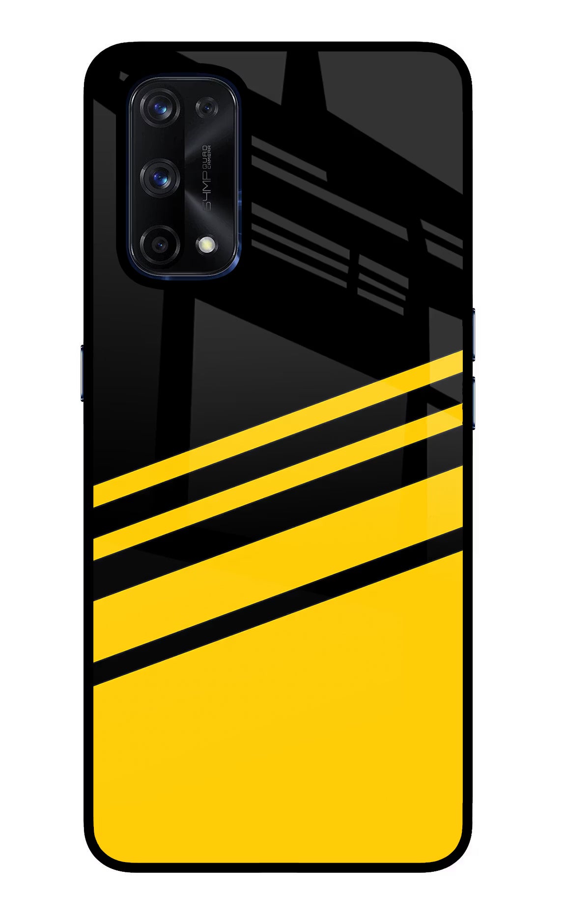Yellow Shades Realme X7 Pro Glass Case Back Cover by Casekaro