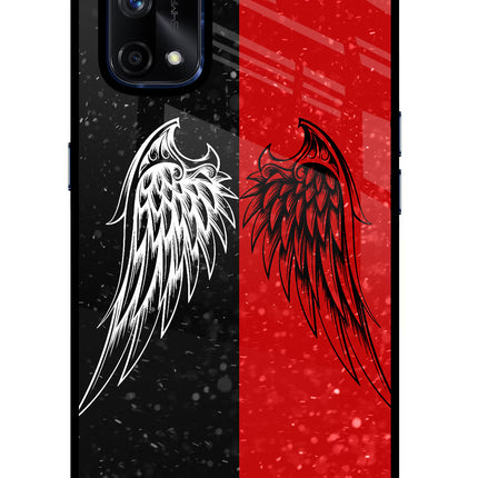 Wings Realme X7 Pro Glass Case Back Cover by Casekaro