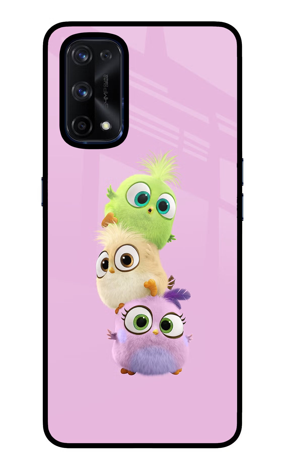 Cute Little Birds Realme X7 Pro Glass Case