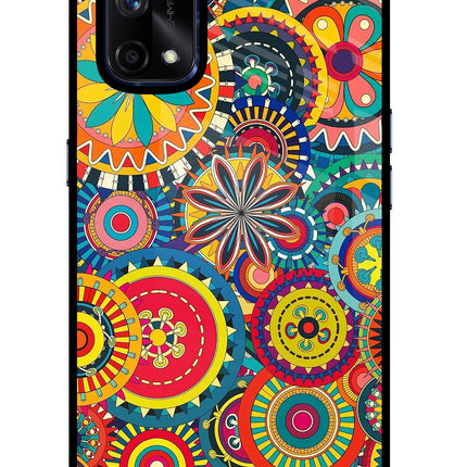 Gol Gol Art Realme X7 Pro Glass Case Back Cover by Casekaro