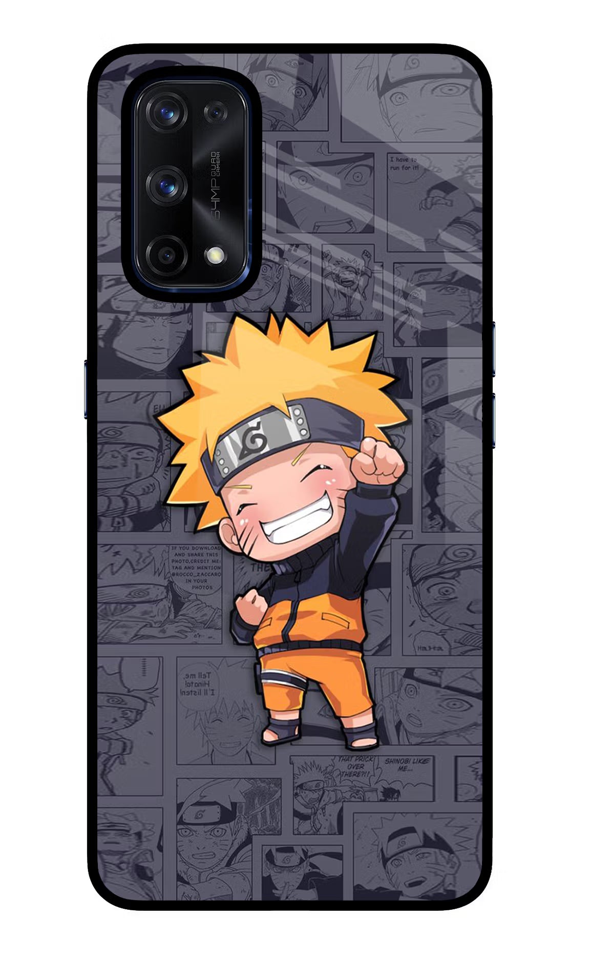 Chota Naruto Realme X7 Pro Glass Case Back Cover by Casekaro