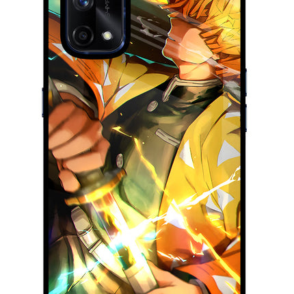 Demon Slayer Realme X7 Pro Glass Case Back Cover by Casekaro