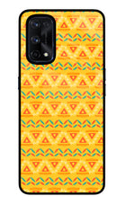 Tribal Pattern Realme X7 Pro Glass Case Back Cover by Casekaro