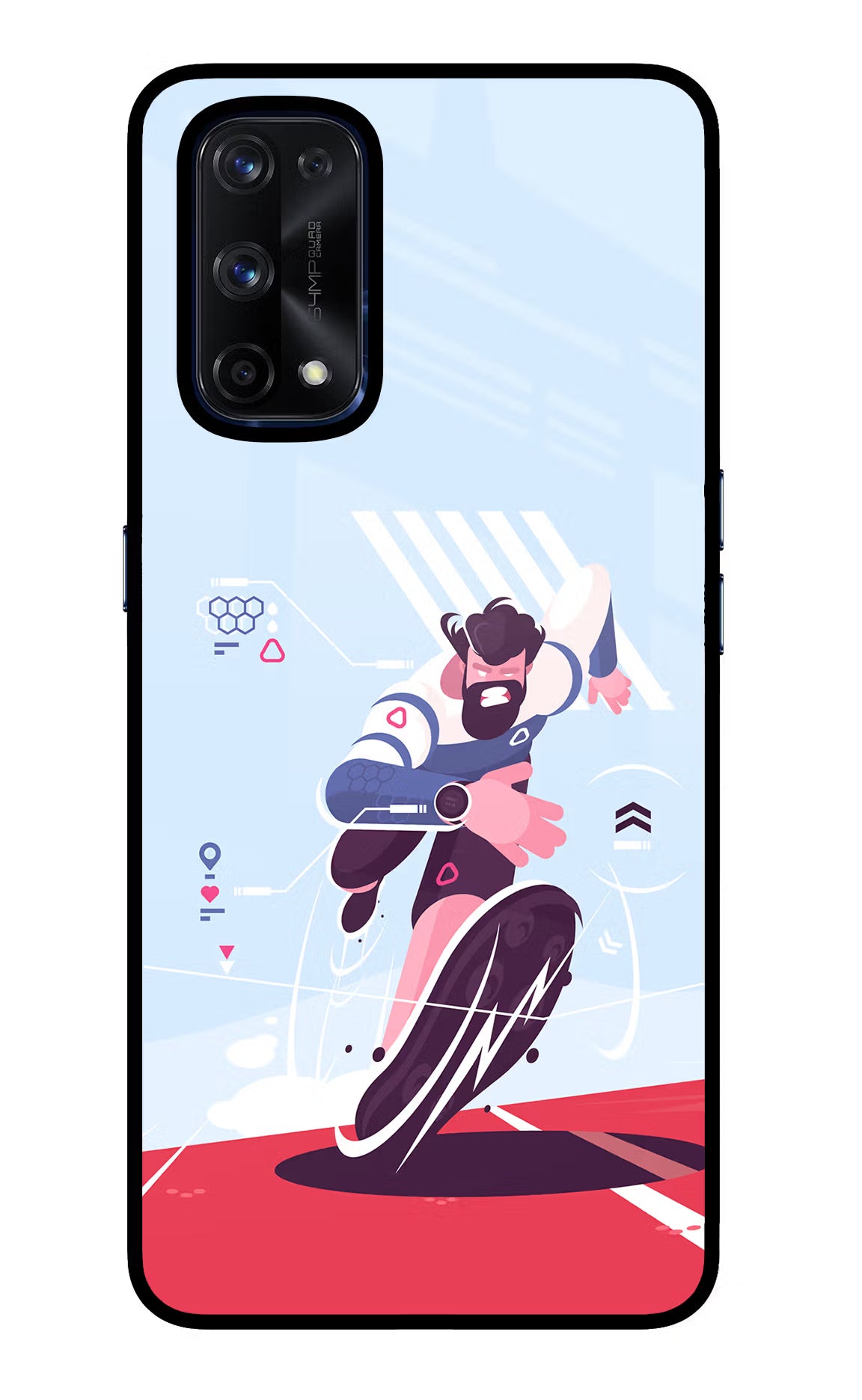 Run Pro Realme X7 Pro Glass Case Back Cover by Casekaro