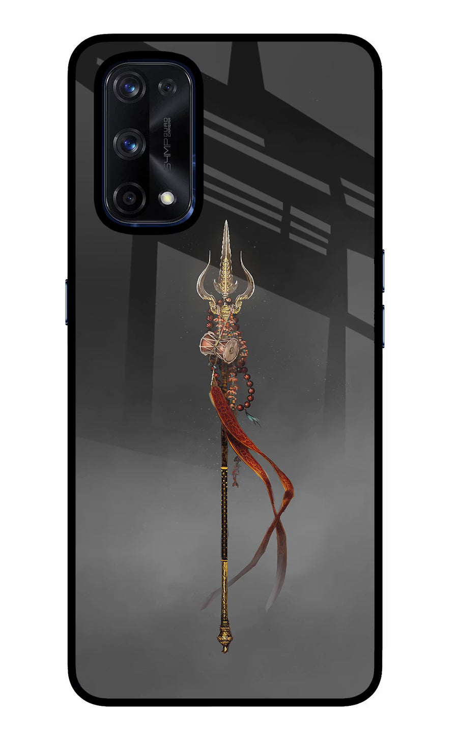 Shiv Trishul Realme X7 Pro Back Cover, Glass case