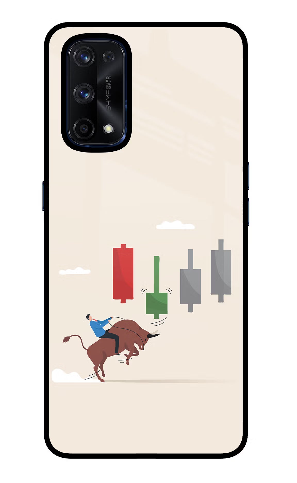 Bull Trading Momentum Realme X7 Pro Glass Case