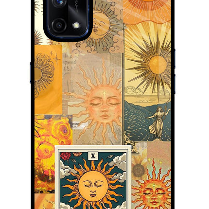 Sun Realme X7 Pro Glass Case Back Cover by Casekaro