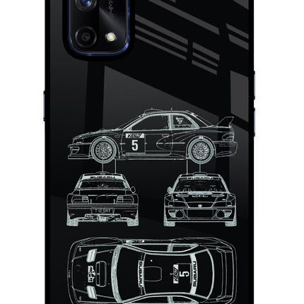 WRC'99 Realme X7 Pro Glass Case Back Cover by Casekaro