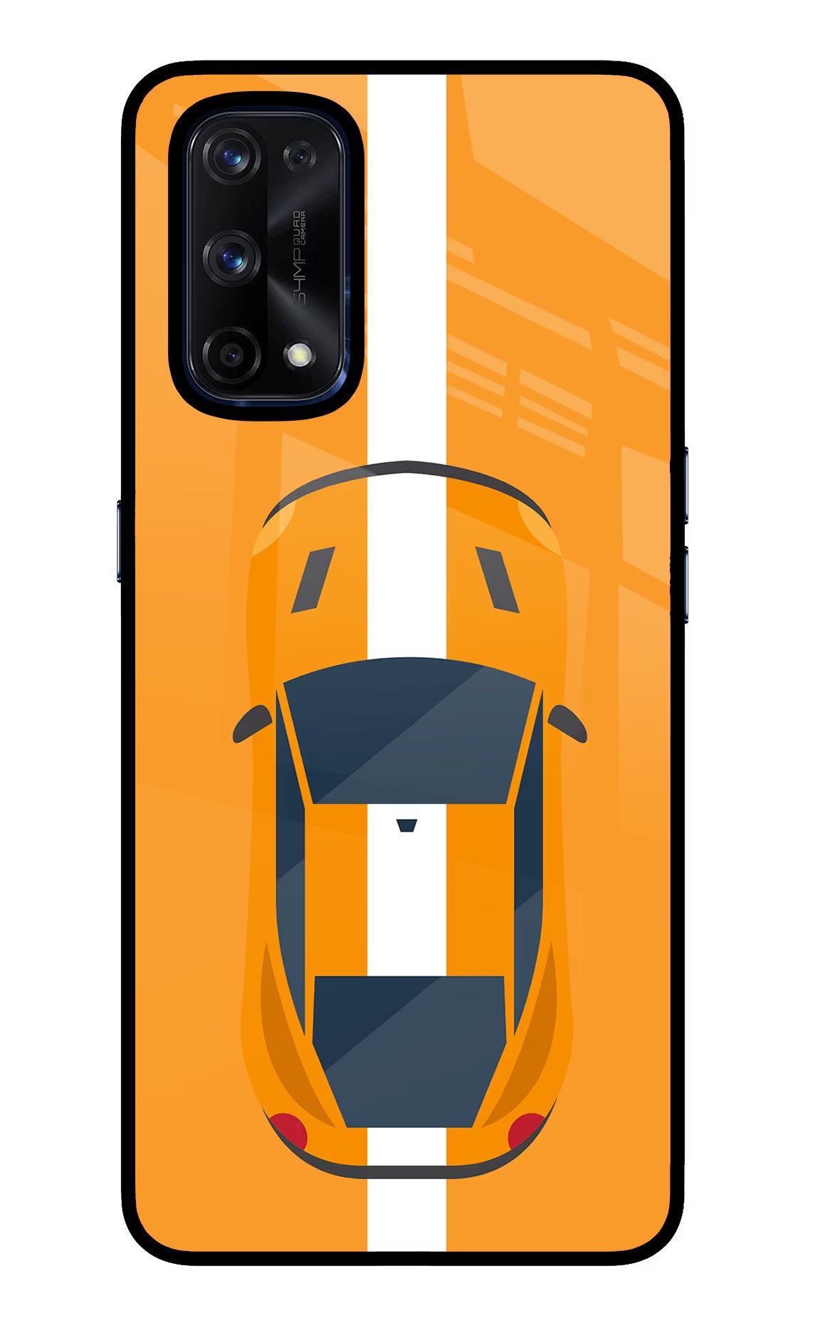 Highway Pursuit Realme X7 Pro Glass Case Back Cover by Casekaro