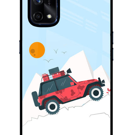 Mountain Trail Beast Realme X7 Pro Glass Case Back Cover by Casekaro