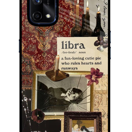 Libra Zodiac Realme X7 Pro Glass Case Back Cover by Casekaro