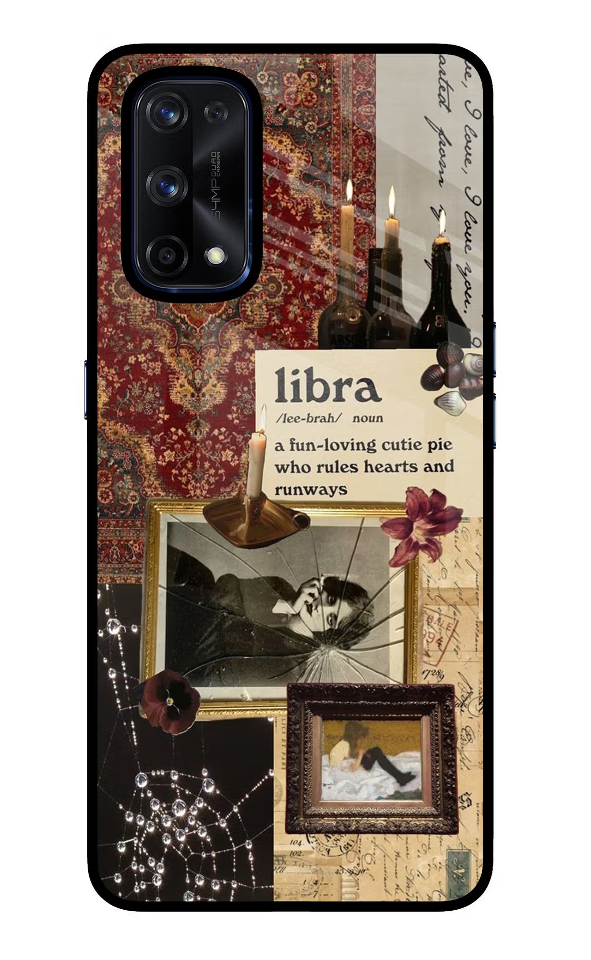 Libra Zodiac Realme X7 Pro Glass Case Back Cover by Casekaro
