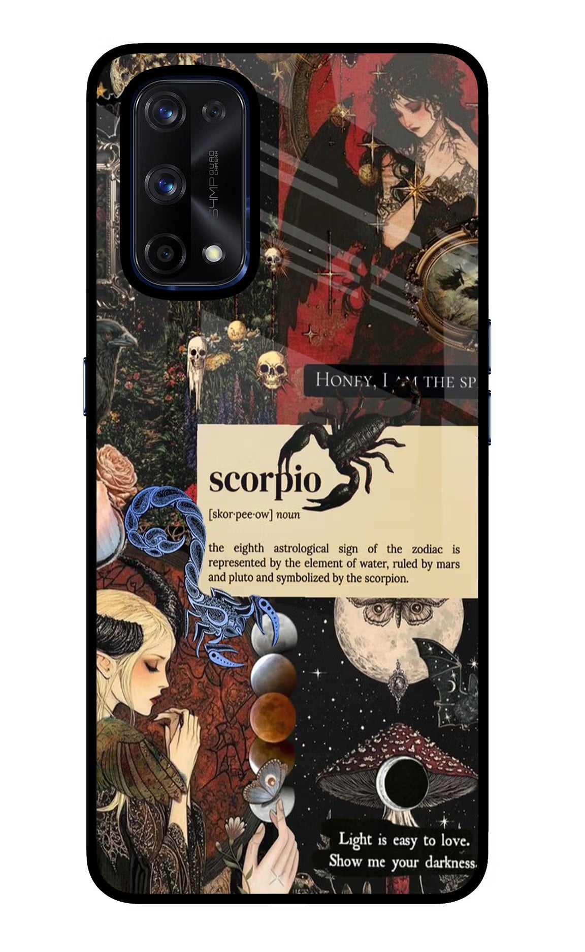 Scorpio Zodiac Realme X7 Pro Glass Case