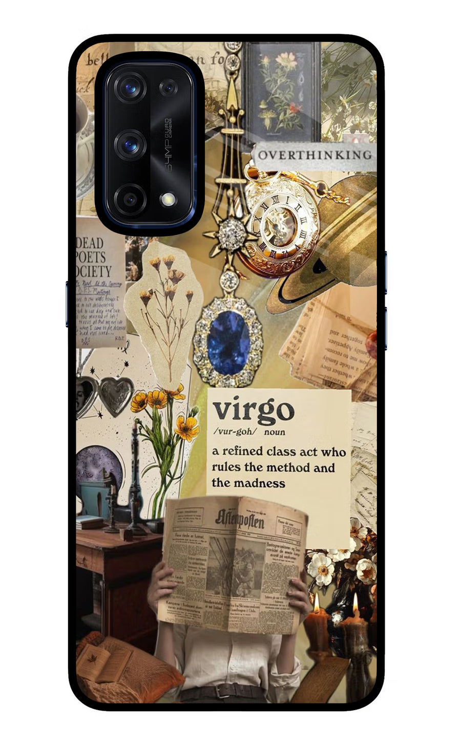 Virgo Zodiac Realme X7 Pro Back Cover, Glass case