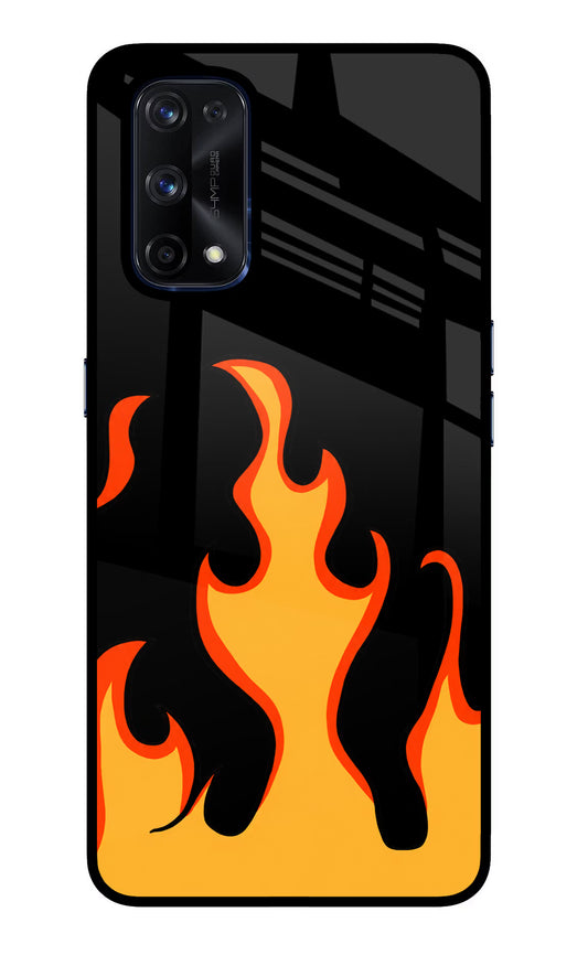Fired Up – Black Realme X7 Pro Glass Case