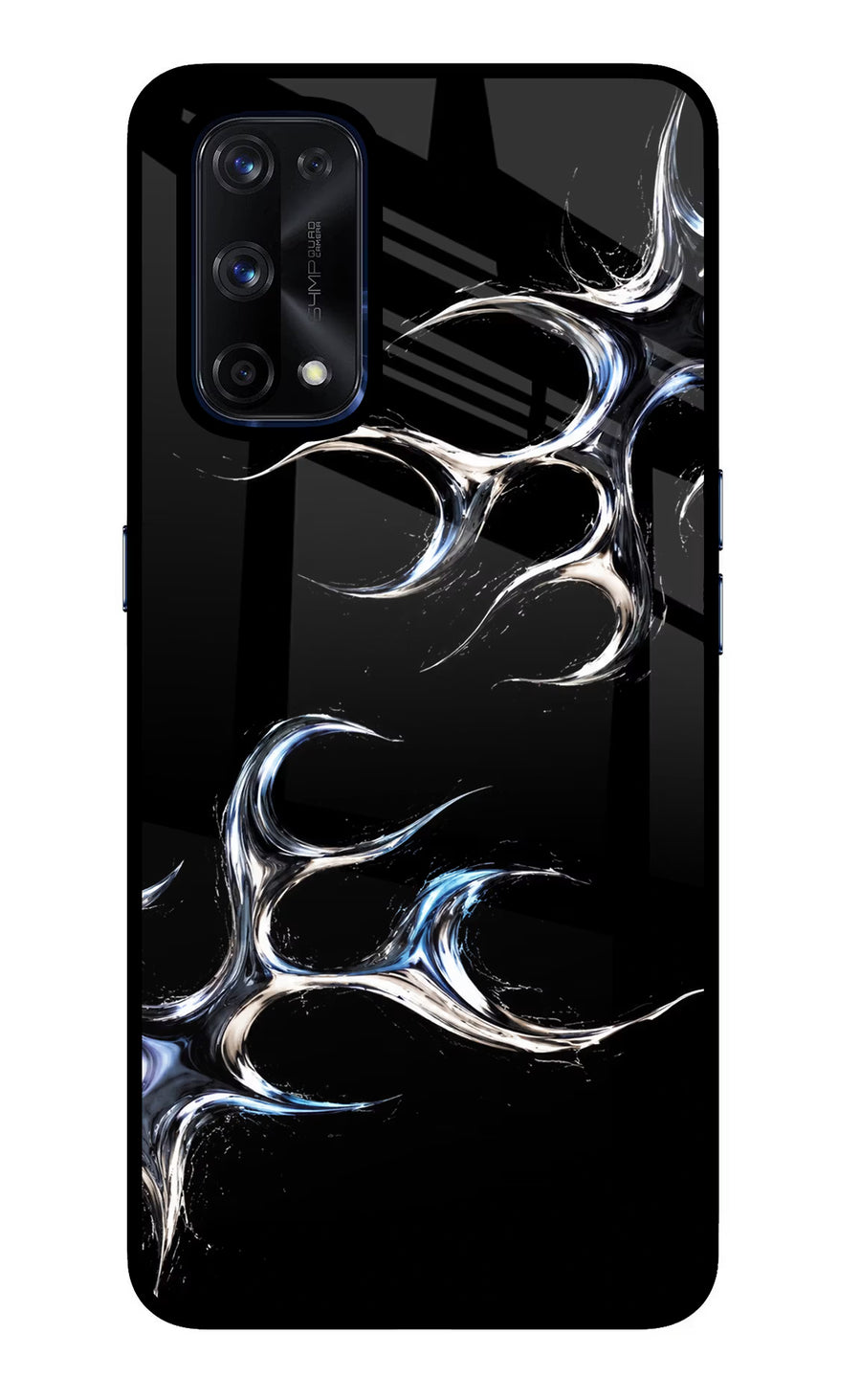 Chrome Tribal Realme X7 Pro Back Cover, Glass case