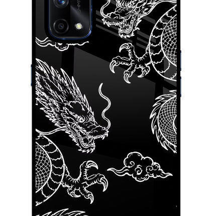 Twin Dragons Realme X7 Pro Glass Case Back Cover by Casekaro