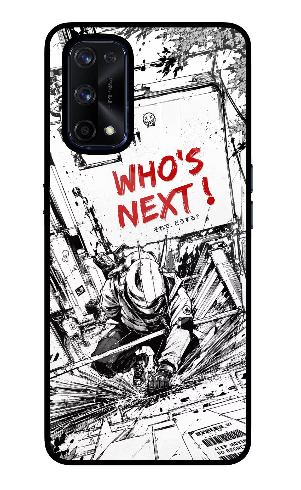 Who's Next Realme X7 Pro Glass Case Back Cover by Casekaro