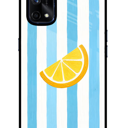 Summer Lemon Realme X7 Pro Glass Case Back Cover by Casekaro