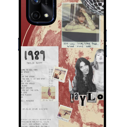 Taylor Swift Realme X7 Pro Glass Case Back Cover by Casekaro