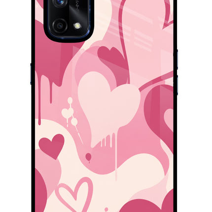 Hearty case Realme X7 Pro Glass Case Back Cover by Casekaro