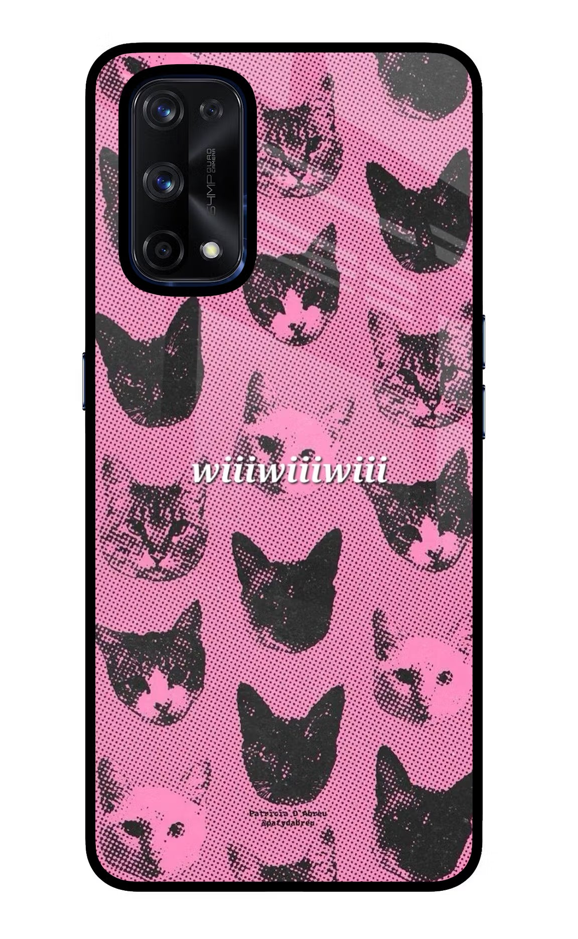 Pink Cats Realme X7 Pro Glass Case
