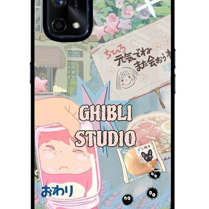 Studio Ghibli Realme X7 Pro Glass Case Back Cover by Casekaro