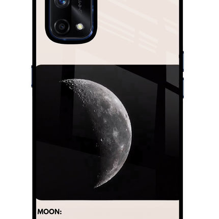 Moon Phase Realme X7 Pro Glass Case Back Cover by Casekaro